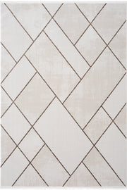 Lumina Krem Kahve Tozumaz Halı  A0863A