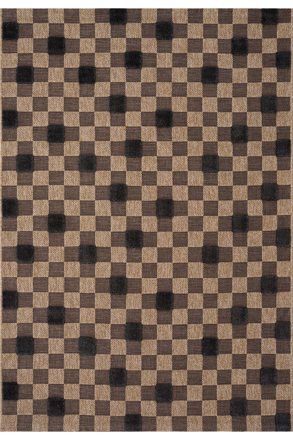 Calvin Klein Merlot  Natural Siyah Halı A1502B