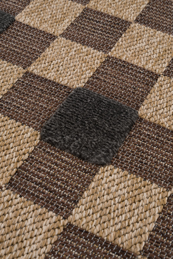 Calvin Klein Merlot  Natural Siyah Halı A1502B