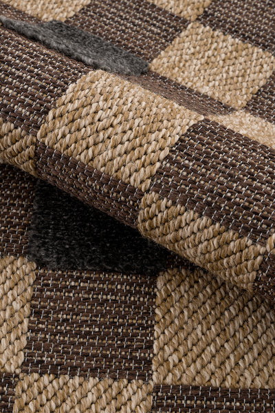 Calvin Klein Merlot  Natural Siyah Halı A1502B