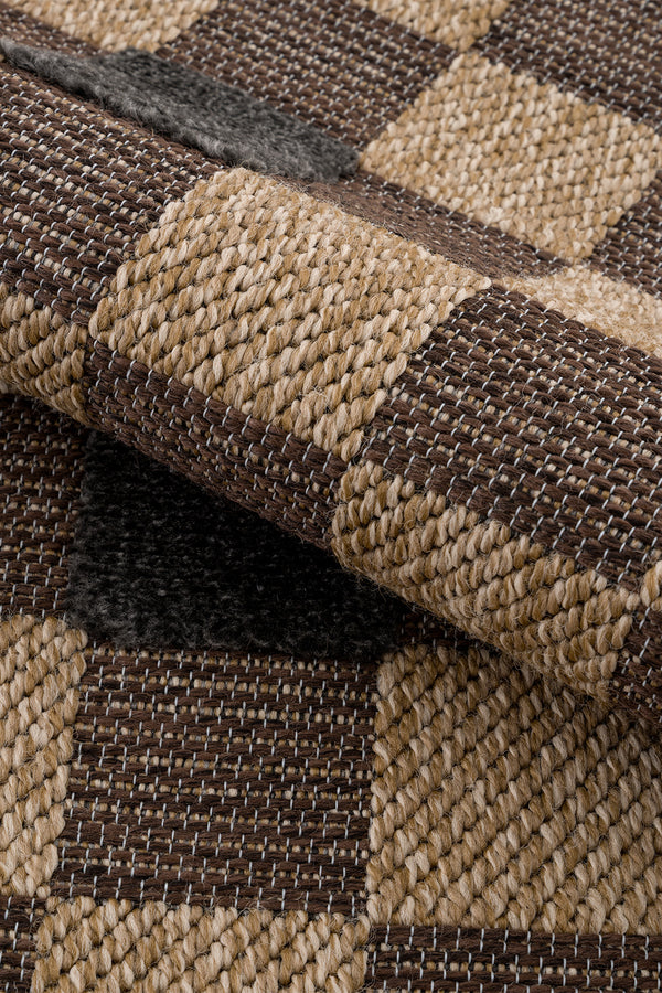 Calvin Klein Merlot  Natural Siyah Halı A1502B