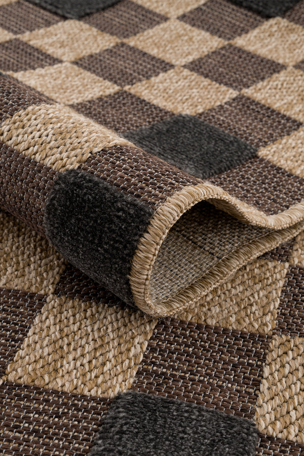 Calvin Klein Merlot  Natural Siyah Halı A1502B