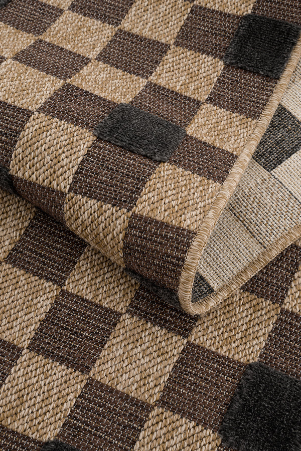 Calvin Klein Merlot  Natural Siyah Halı A1502B