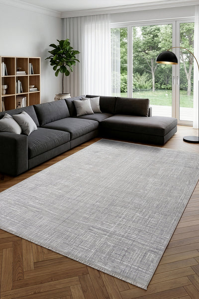 Calvin Klein Modern Sheen Gri Halı A3484A