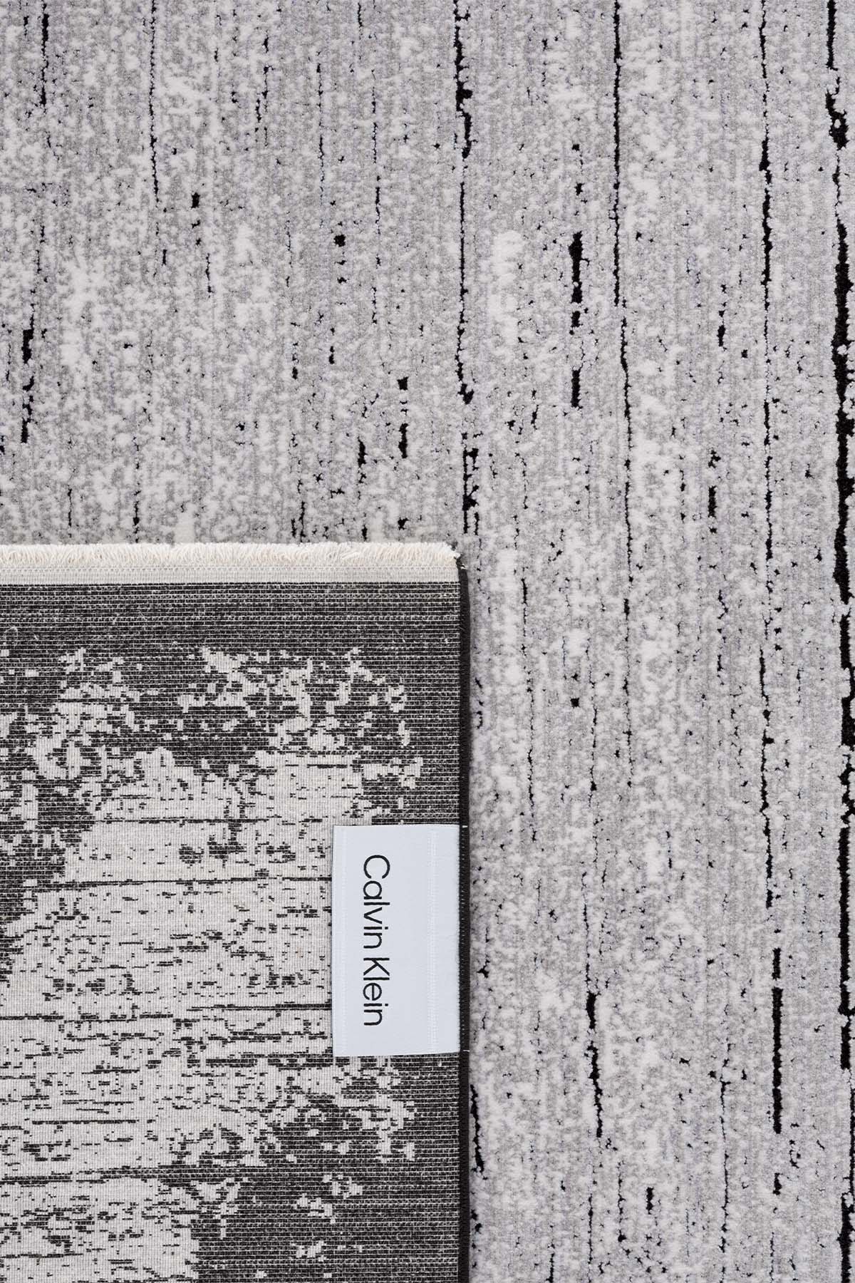 Calvin Klein Modern Sheen Gri Siyah Halı A3486D