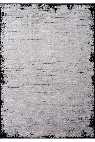 Calvin Klein Modern Sheen Gri Siyah Halı A3486D