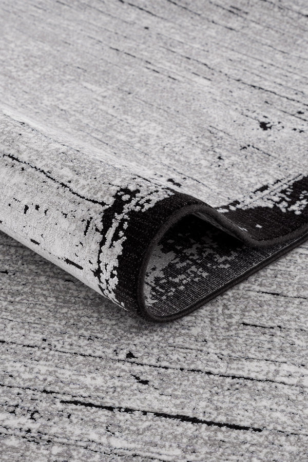 Calvin Klein Modern Sheen Gri Siyah Halı A3486D