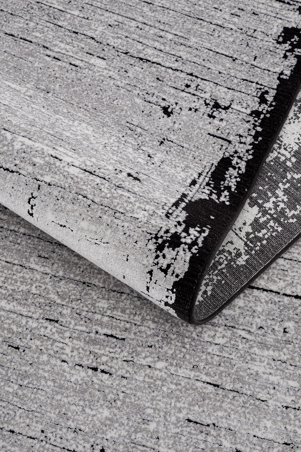 Calvin Klein Modern Sheen A3486D Gri Siyah Halı