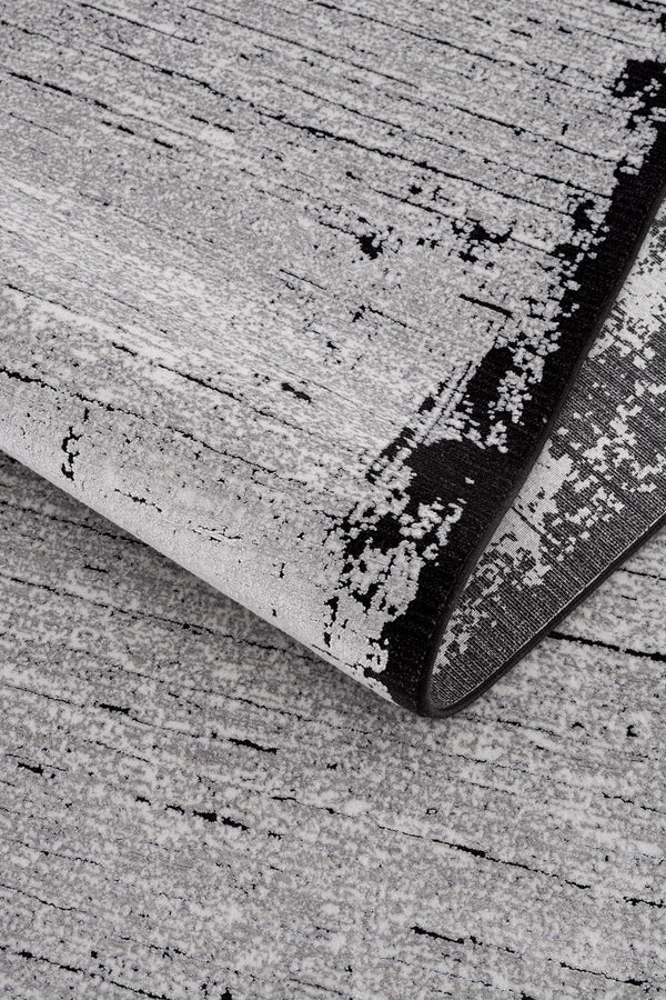 Calvin Klein Modern Sheen Gri Siyah Halı A3486D