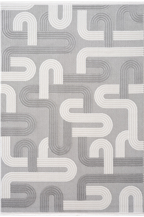 Koza Hayad Monaco Gri Tozumaz Halı 33472D