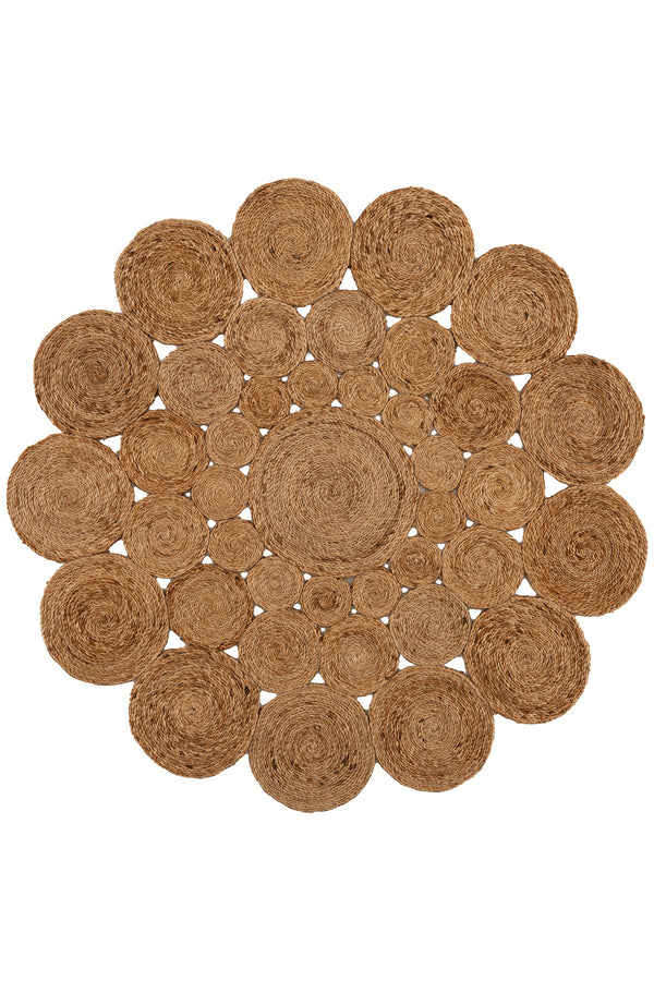 Natura Natural Jüt Yuvarlak Halı 00003A