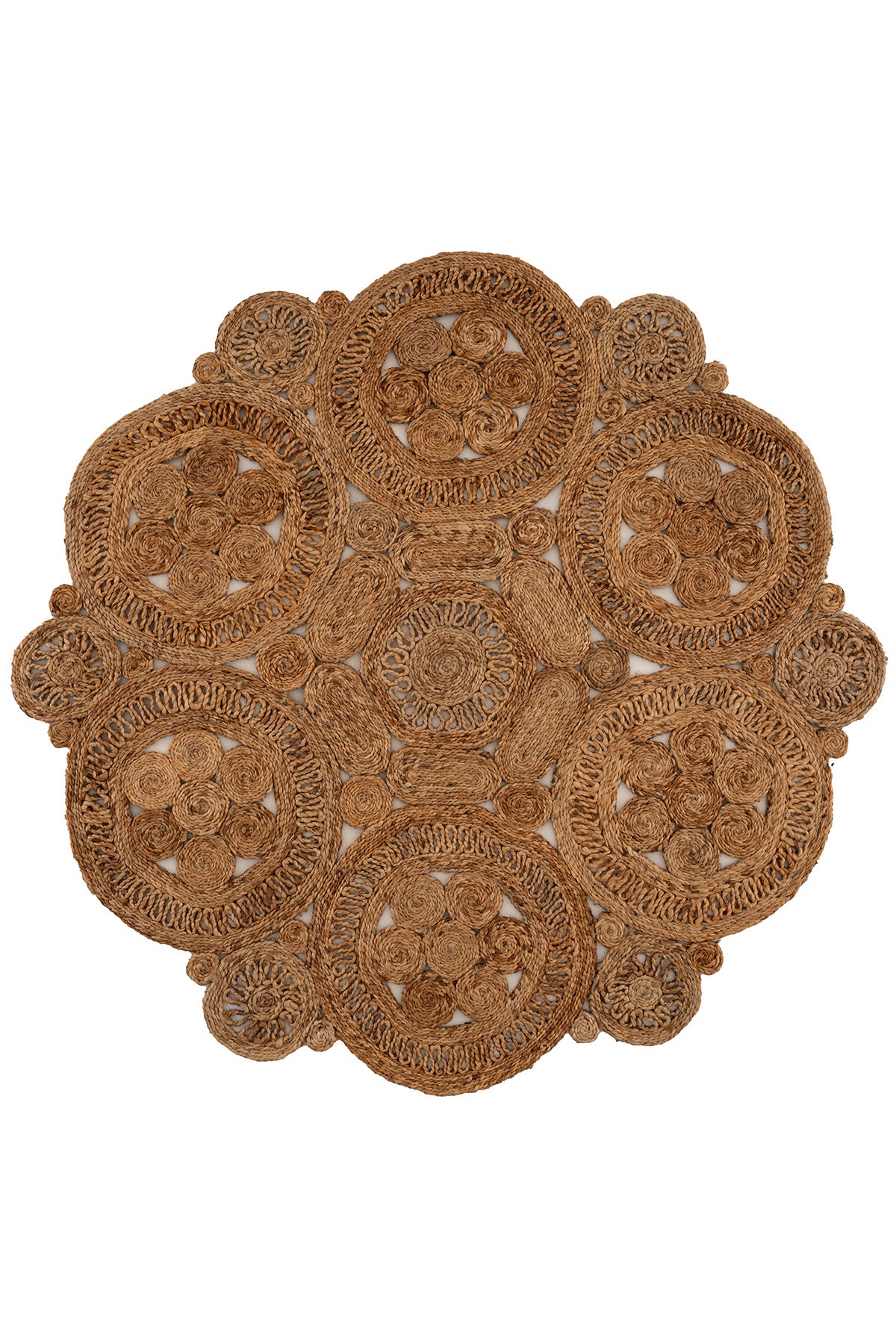 Natura Natural Jüt Yuvarlak Halı 00004A