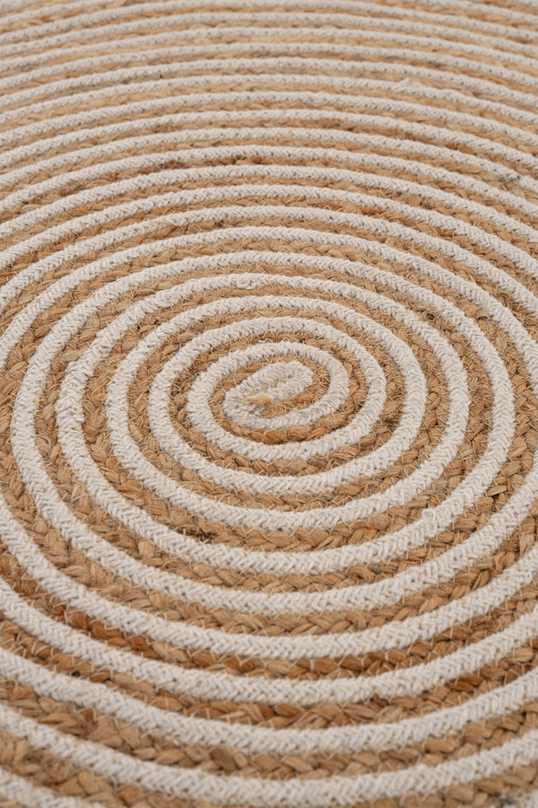 Natura Natural Jüt Yuvarlak Halı 00008A