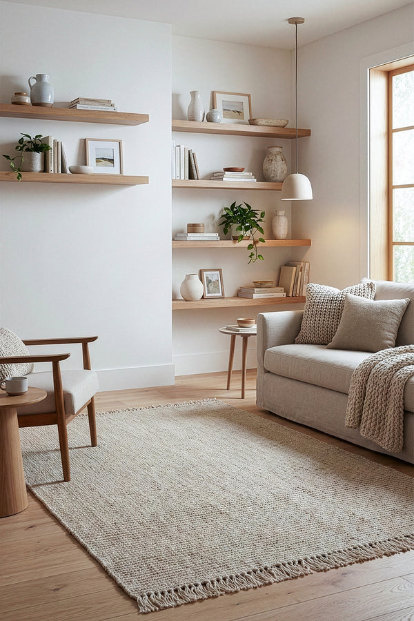 Natura Jüt Krem El Dokuma Halı 00022A