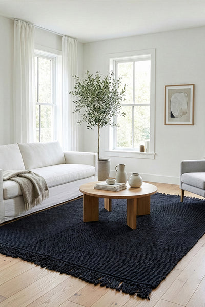 Natura Jüt Lacivert El Dokuma Halı 00022A