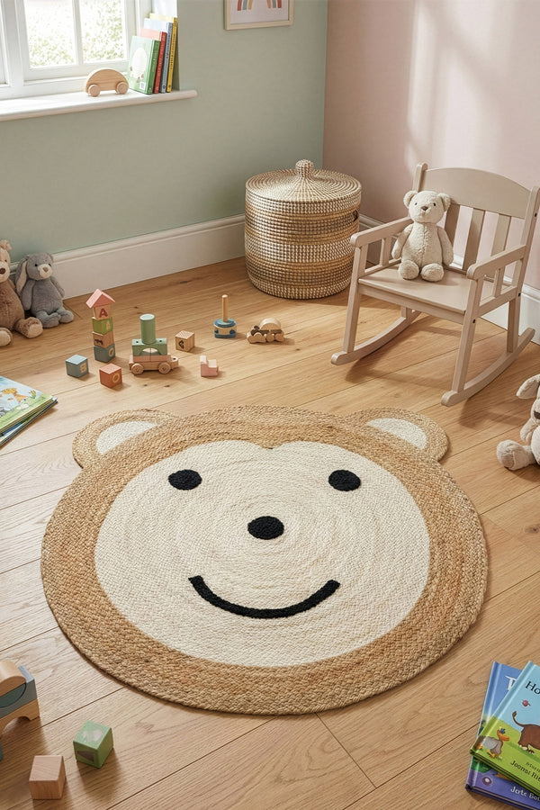 Natura Jüt Yuvarlak Çocuk Odası Halısı 00028A