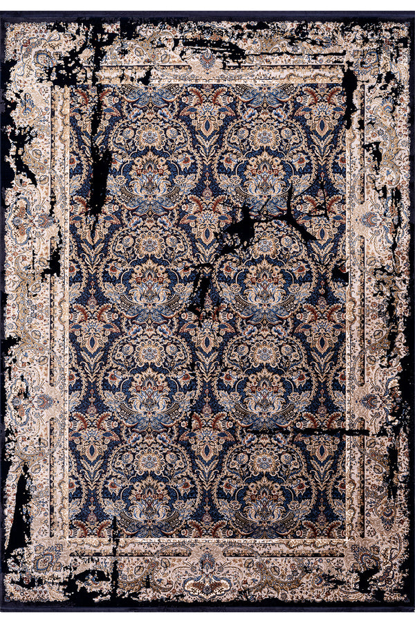 Koza Nostalgia Lacivert Salon Halısı A3013E