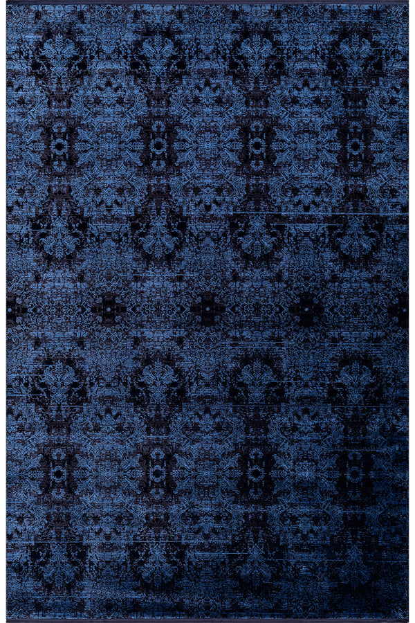 Koza Nostalgia Mavi Salon Halısı A3014F