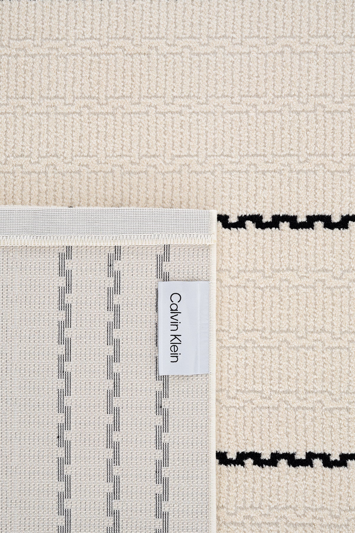 Calvin Klein Odense A2061C Krem Siyah Halı