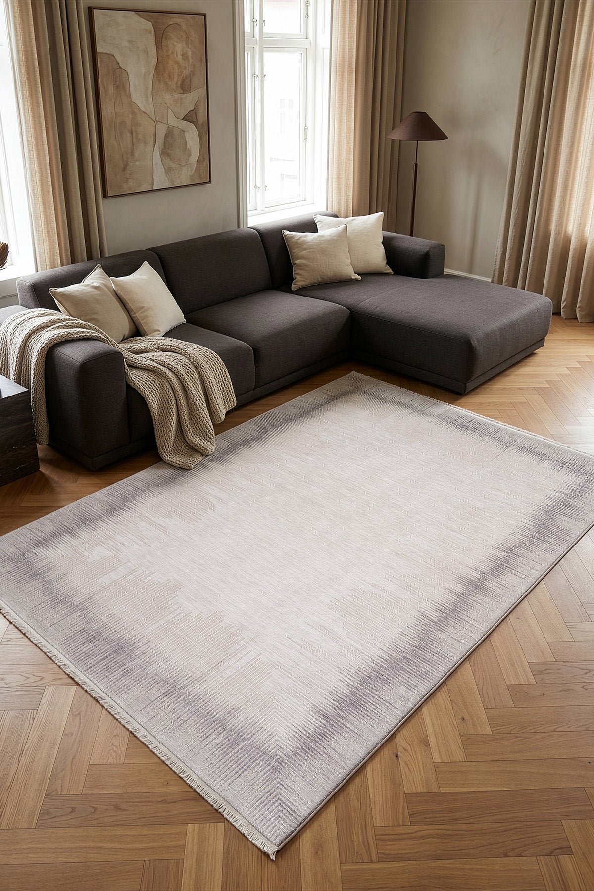 Calvin Klein Passages Gri Vizon Halı A3490E
