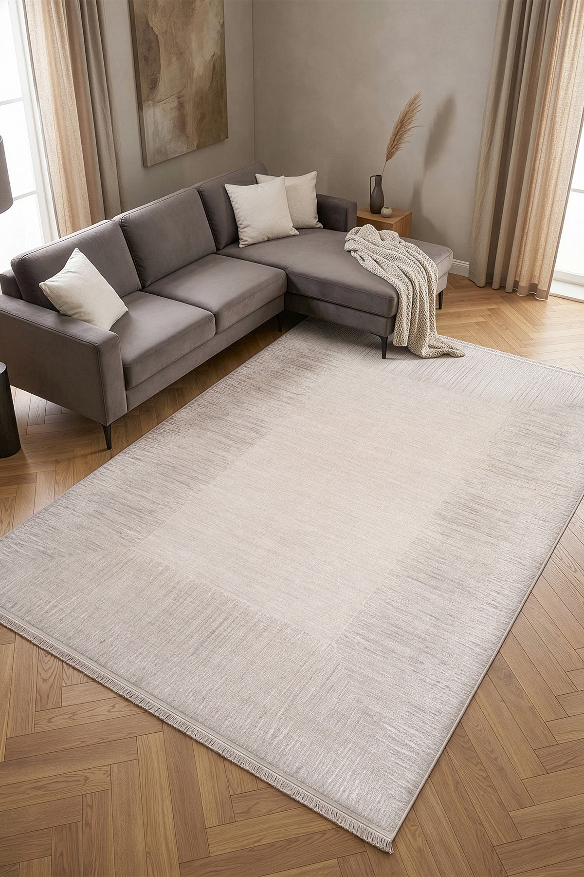 Calvin Klein Passages Bej Vizon Halı A3491B