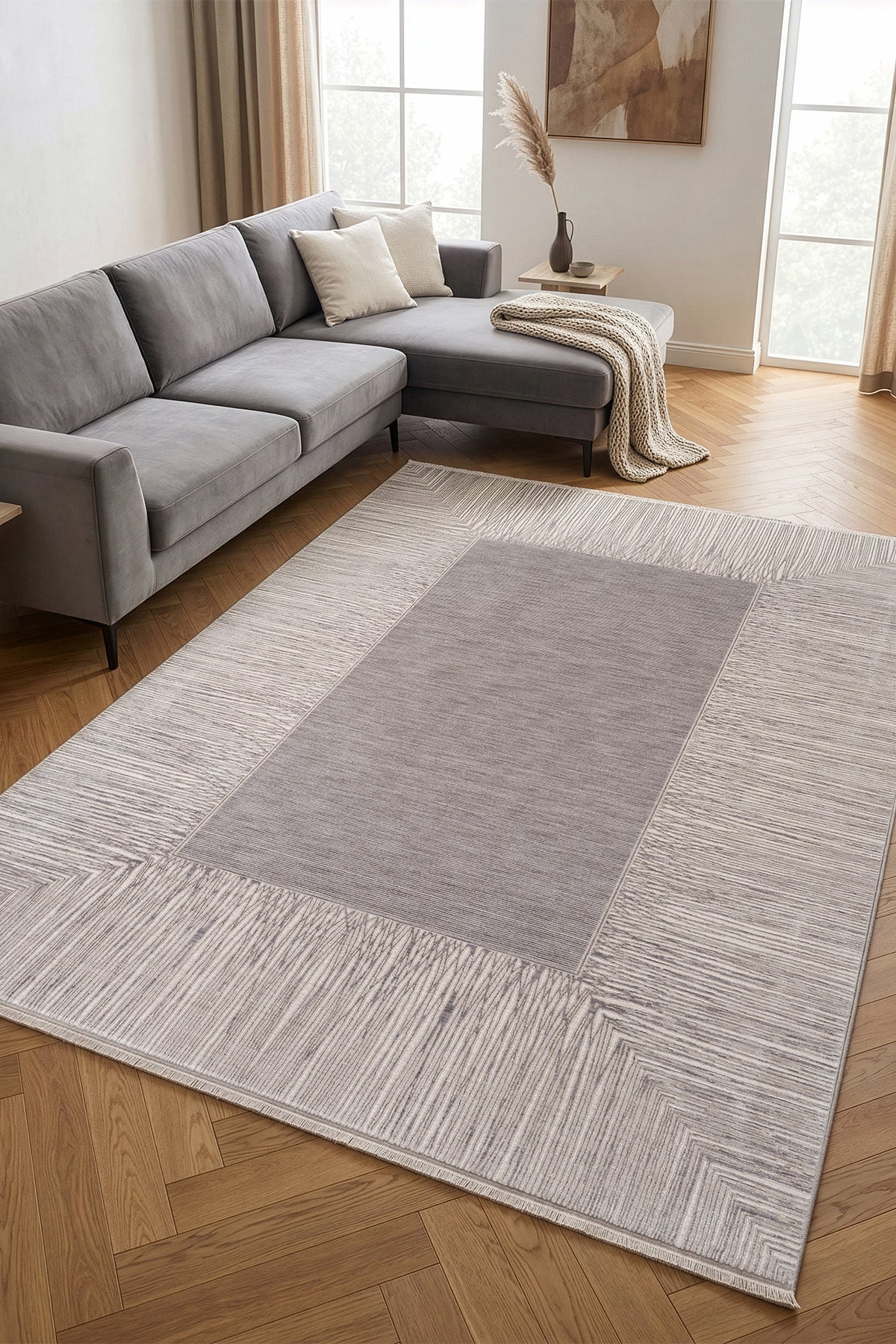 Calvin Klein Passages Gri Vizon Halı A3492E