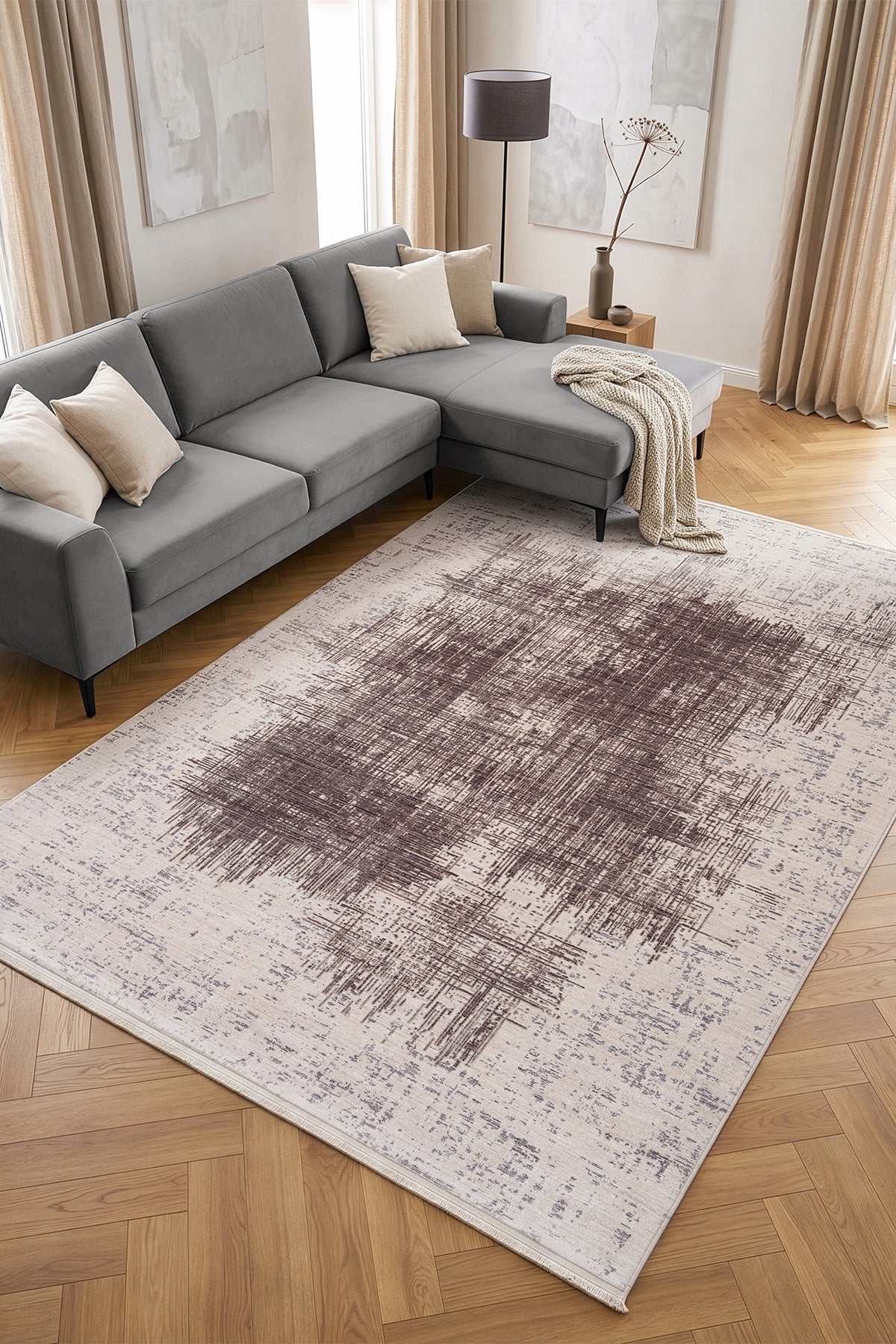 Calvin Klein Passages Kahve Halı A3493D