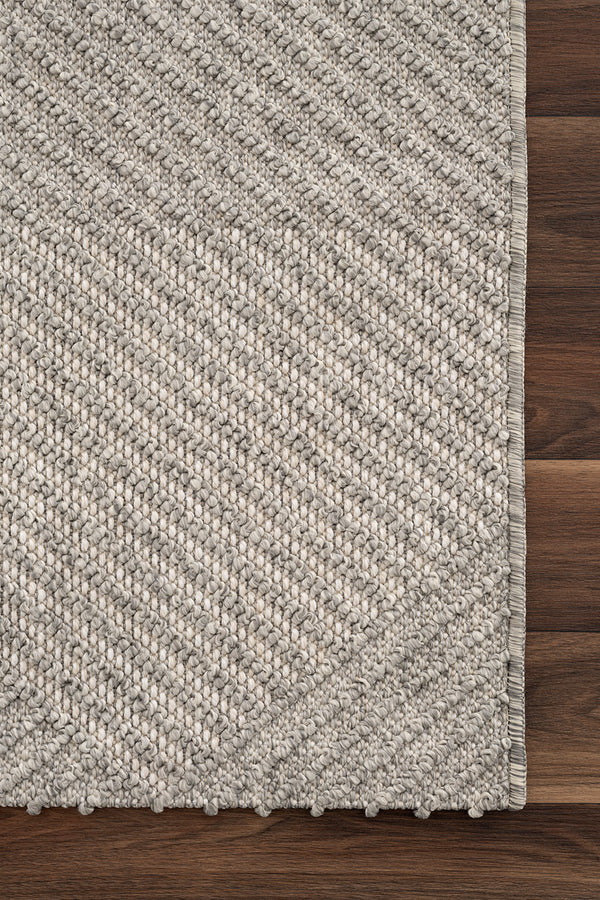 Retro Krem Gri Tozumaz Halı 19270A