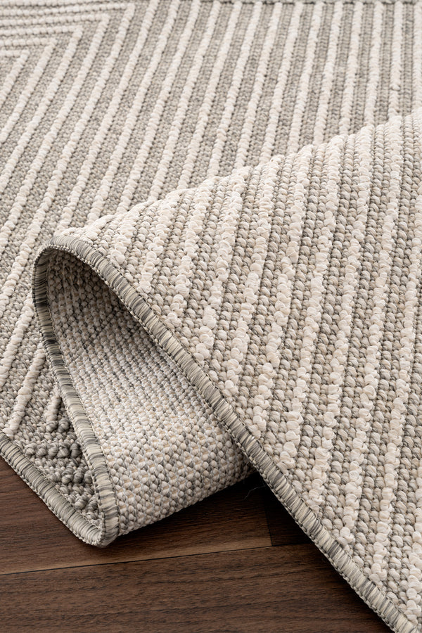 Retro Krem Gri Tozumaz Halı 19270A