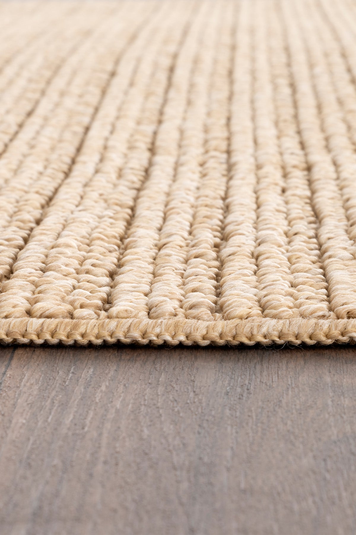 Retro Plain Natural Düz Dokuma Yolluk A3190Y