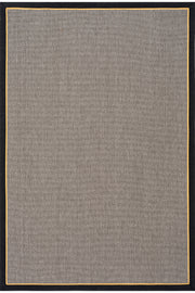 Koza Premium Sahara Bordure Gri-Bordür Siyah Sarı Sisal Halı B3610K