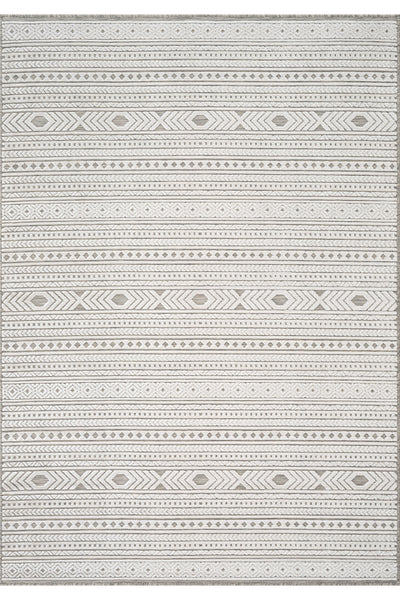 Sand Gri Krem Temizlenebilir Halı 65543A