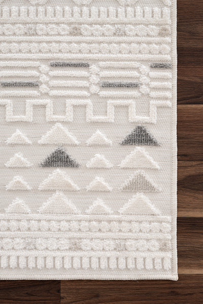 Sand Krem Gri Temizlenebilir Halı 65550A