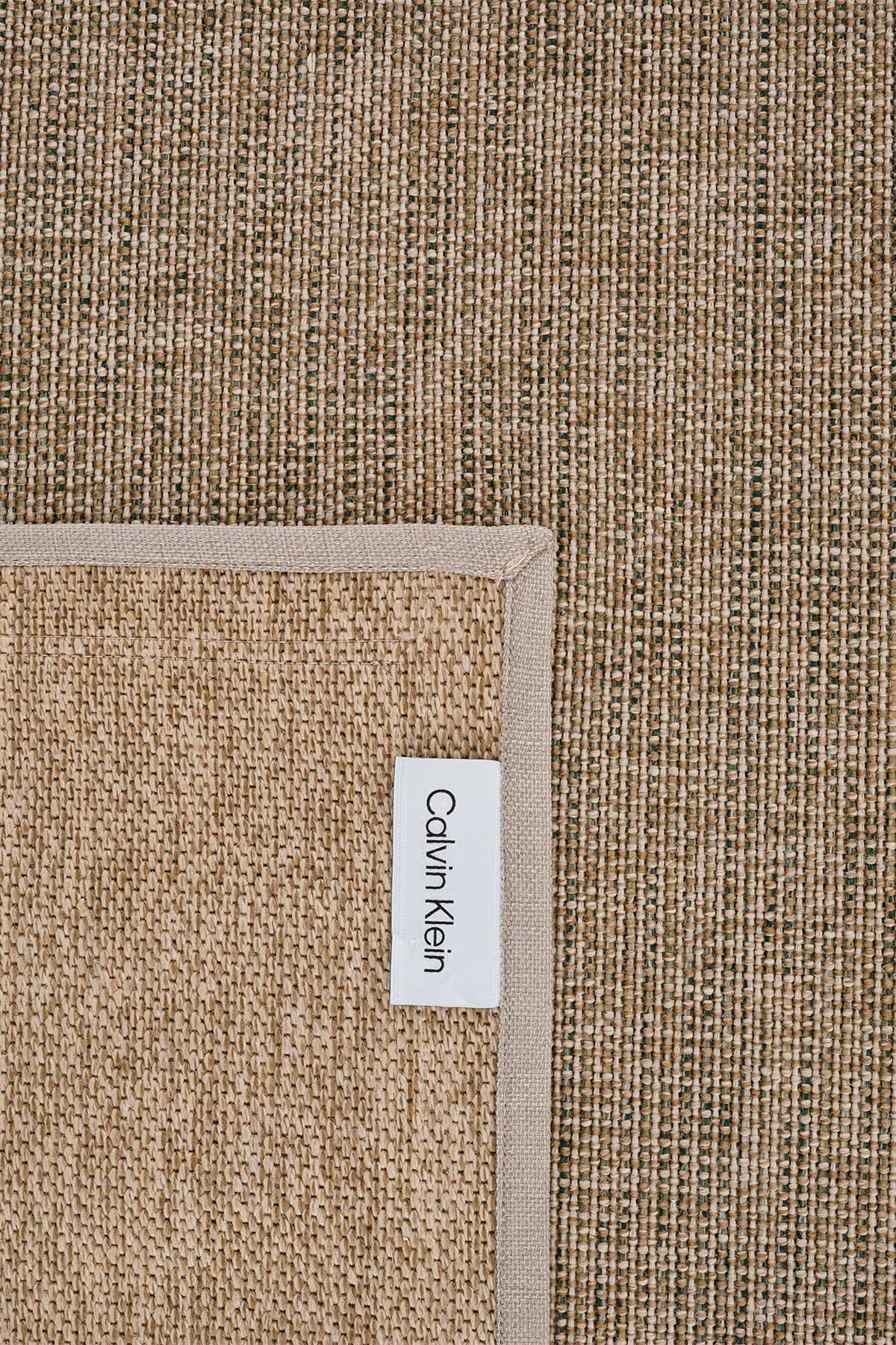 Calvin Klein Signature Bordure Bej Yeşil Halı B3622D