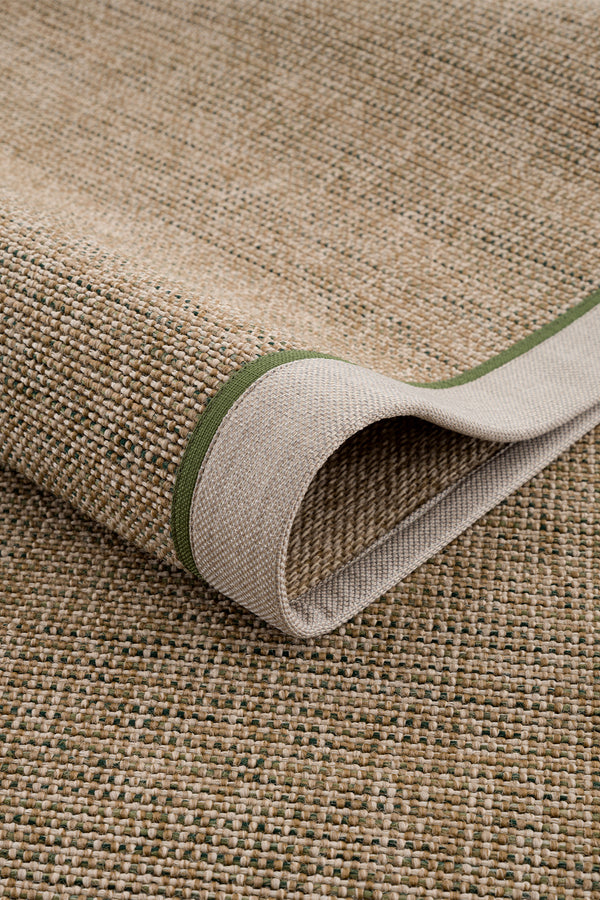 Calvin Klein Signature Bordure Bej Yeşil Halı B3622D