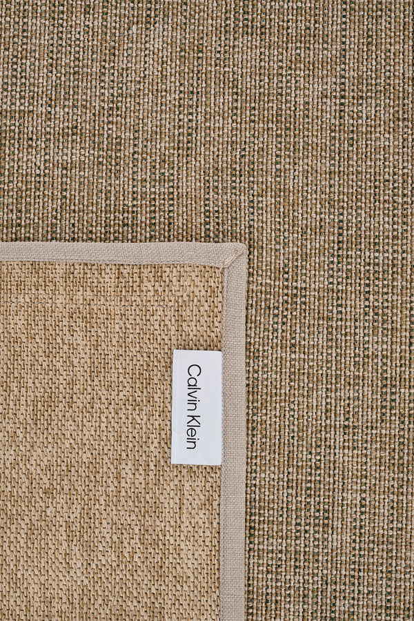 Calvin Klein Signature Bordure Bej Yeşil Halı B3622D