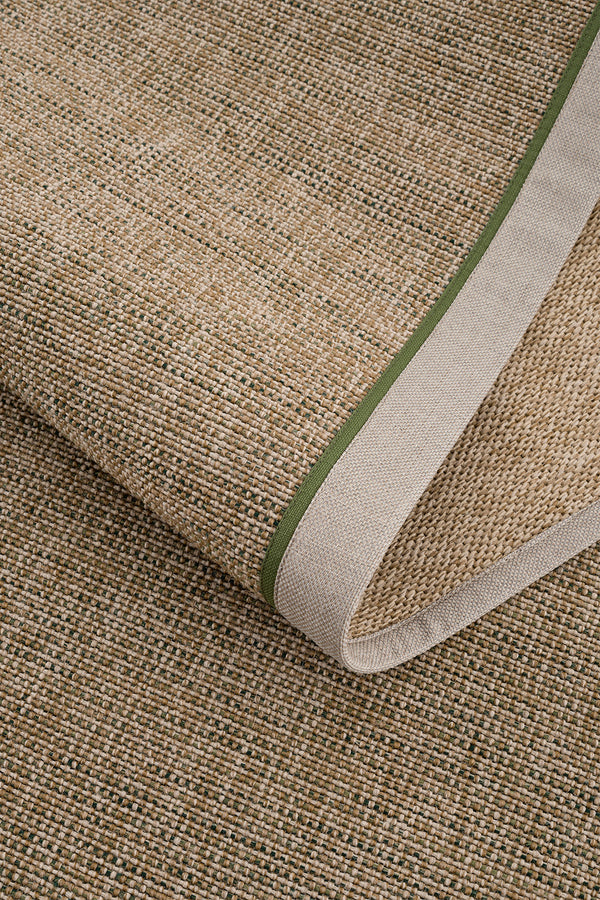 Calvin Klein Signature Bordure Bej Yeşil Halı B3622D