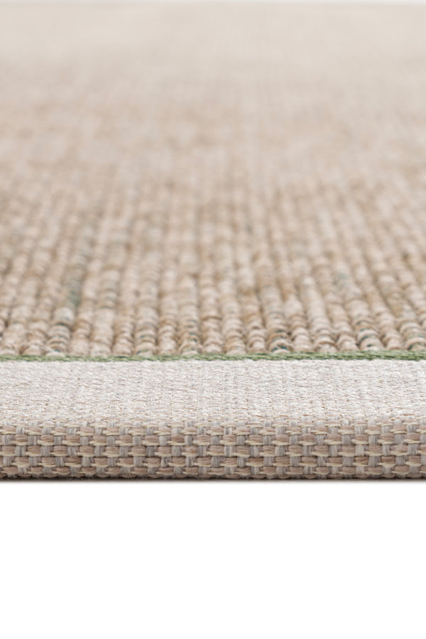 Calvin Klein Signature Bordure Bej Yeşil Halı B3622D