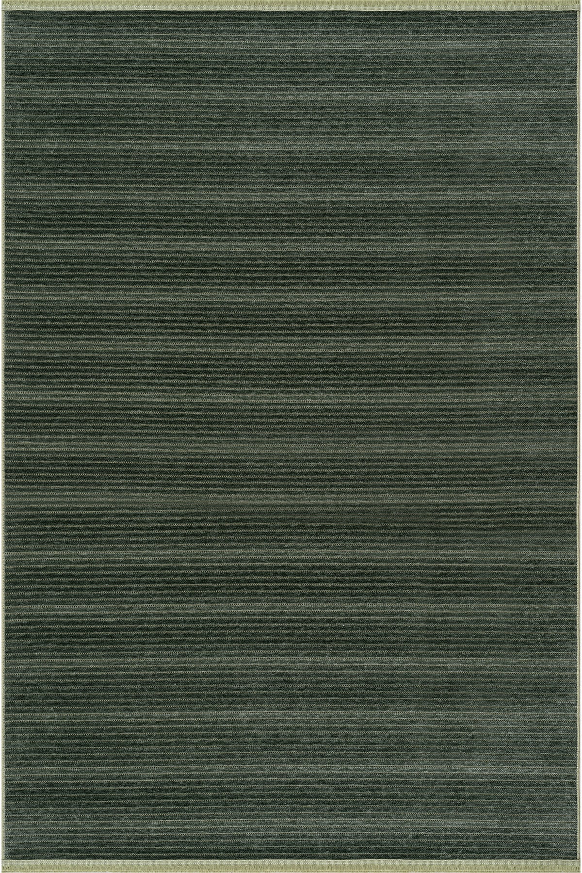 Stripe Yeşil Kaymaz Taban Kilim  33011A