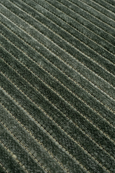 Stripe Yeşil Kaymaz Taban Kilim  33011A