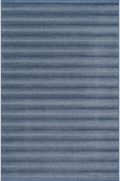 Stripe Mavi Kaymaz Taban Kilim  33013A