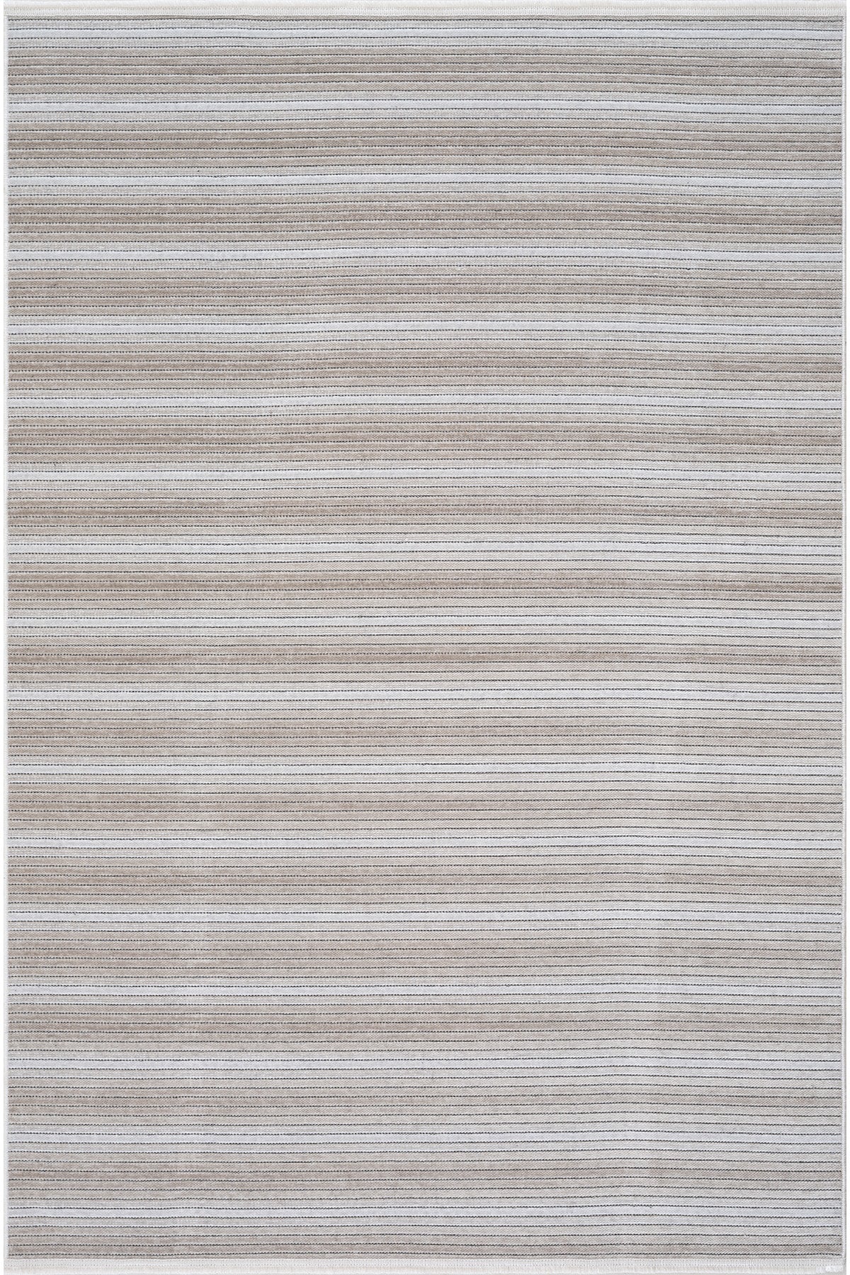 Stripe Krem Kaymaz Taban Kilim 33014A