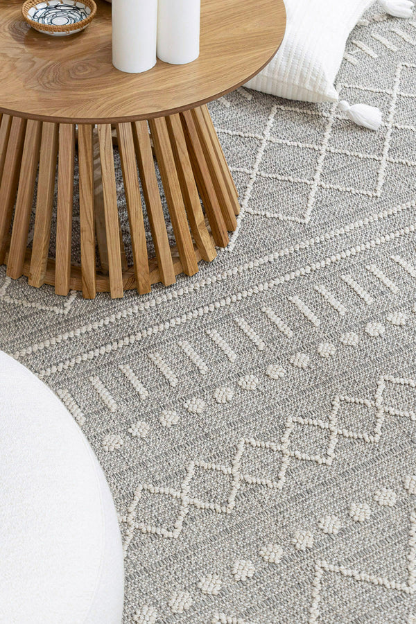 Alba Gri Krem Tozumaz Halı 19237A