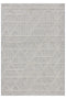 Alba Gri Krem Geometrik Çizgili Tozumaz Salon Koridor Balkon Teras Bahçe Oturma Odası Halısı 19241A