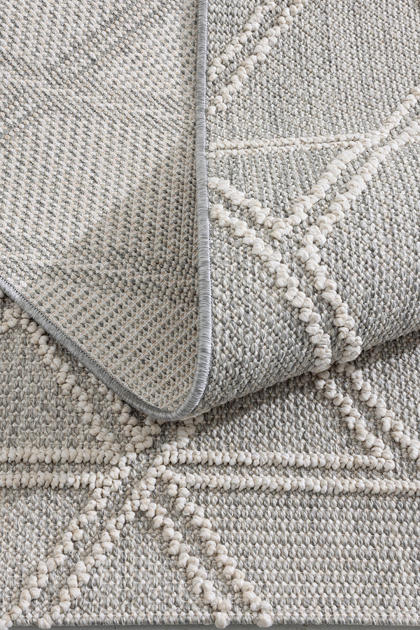 Alba Gri Krem Tozumaz Halı 19241A