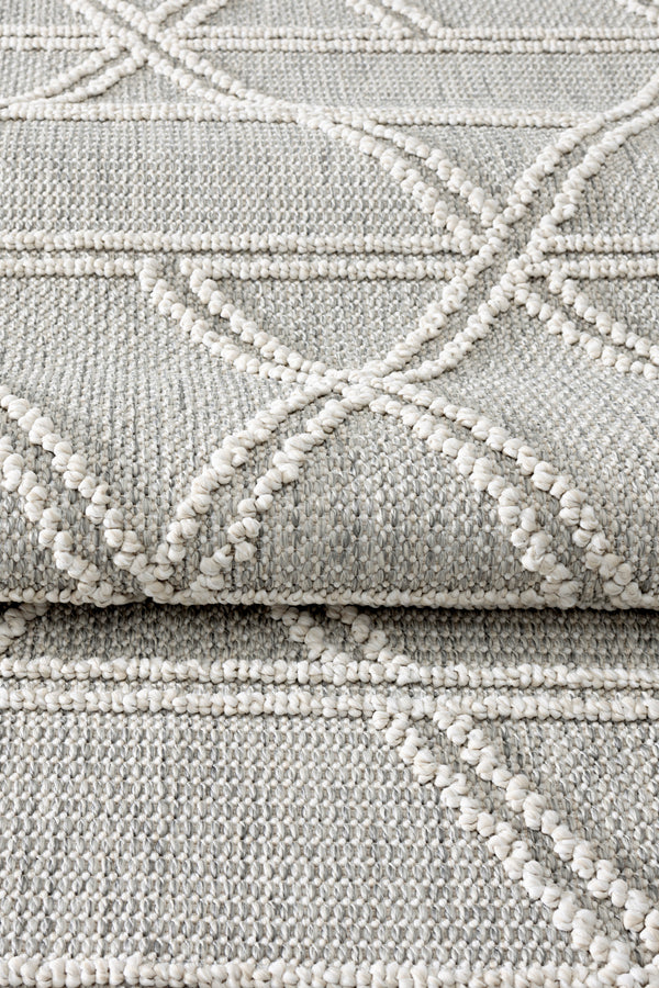 Alba Gri Krem Tozumaz Halı 19241A