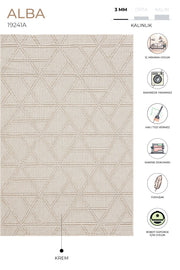 Alba Krem Tozumaz Halı 19241A