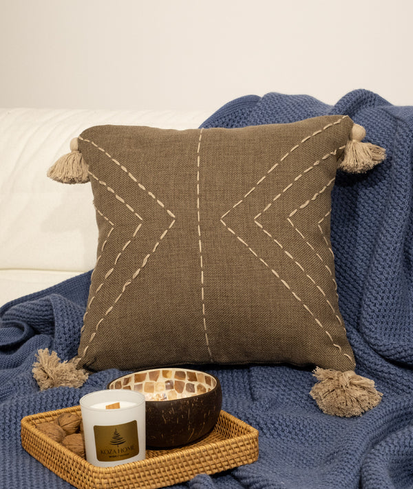 Aspen Kahverengi Elyaf Kırlent 40x50 5001