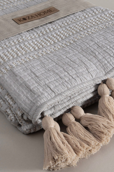 Assos Bej Çift Kişilik Yatak Örtüsü 230x250 5036