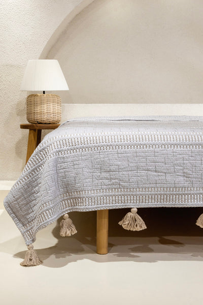 Assos Bej Çift Kişilik Yatak Örtüsü 230x250 5036